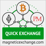 Magnetic Exchange - Instant exchange Bitcoin, Neteller, Ethereum, Stellar, Litecoin, Monero, Tether, Advanced Cash, Payeer, Perfect Money, and MasterCard!