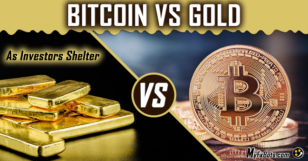 BTC vs Gold as Investors Shelter