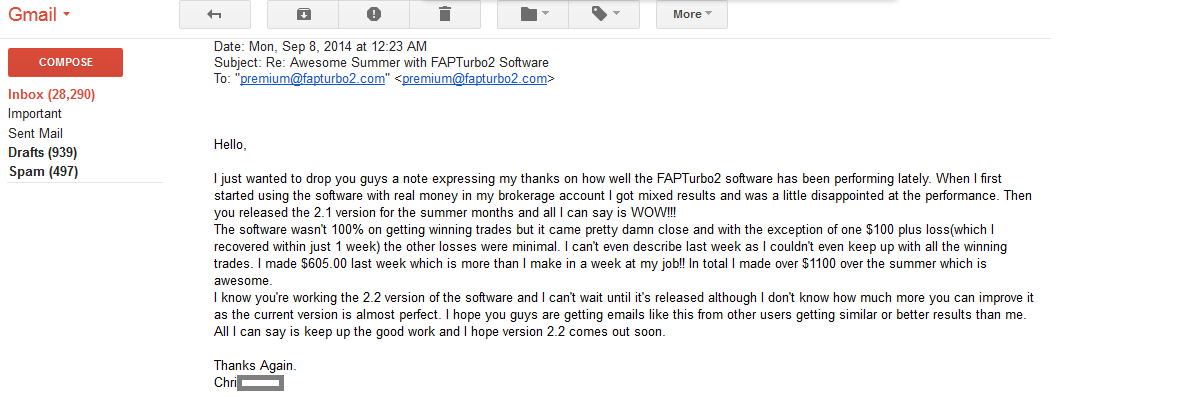 BTC & FapTurbo v2.1b Testimonials 