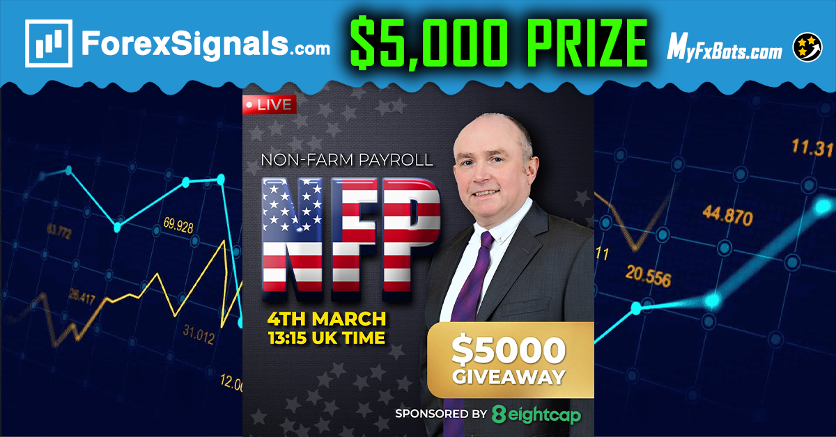 Join Forex Signals $5,000 NFP Giveaway