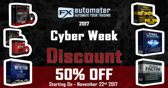 تنزيلات مذهلة لأسبوع الإنترنت لعام 2017 من FXAutomater بخصم 50%