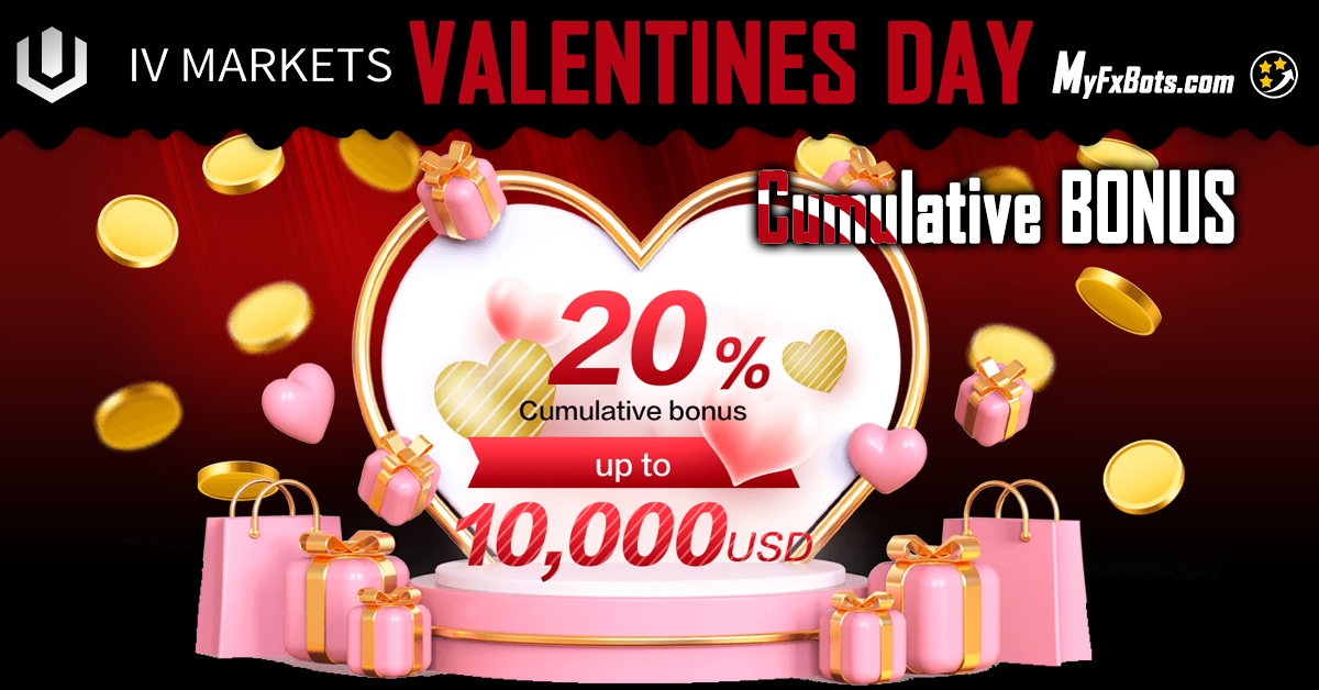 IV Markets Valentines Day Cumulative 20% Bonus Up To $10,000