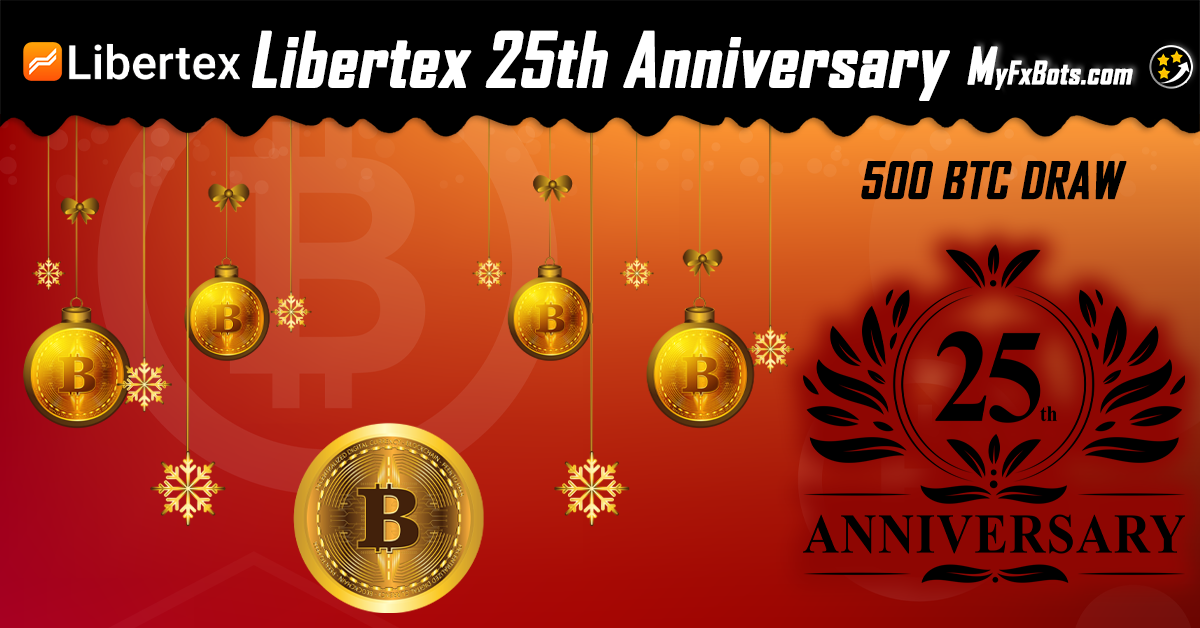 Libertex 25th Anniversary Promo, 500BTC Draw