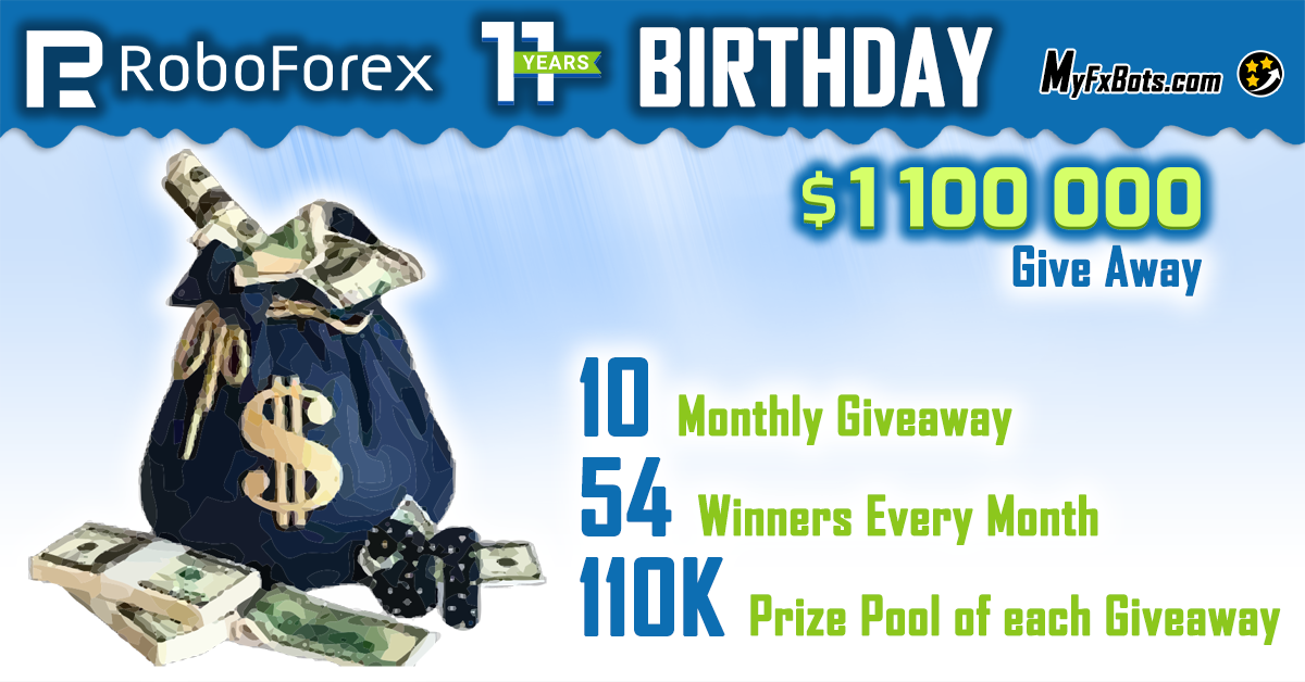 RoboForex 11 Years Birthday $11,000,000 Giveaway Celebration