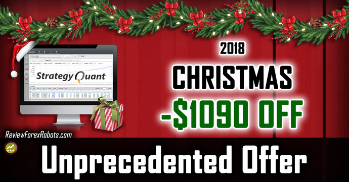 StrategyQuant 2018 Christmas Unprecedented Offer -$1110 OFF
