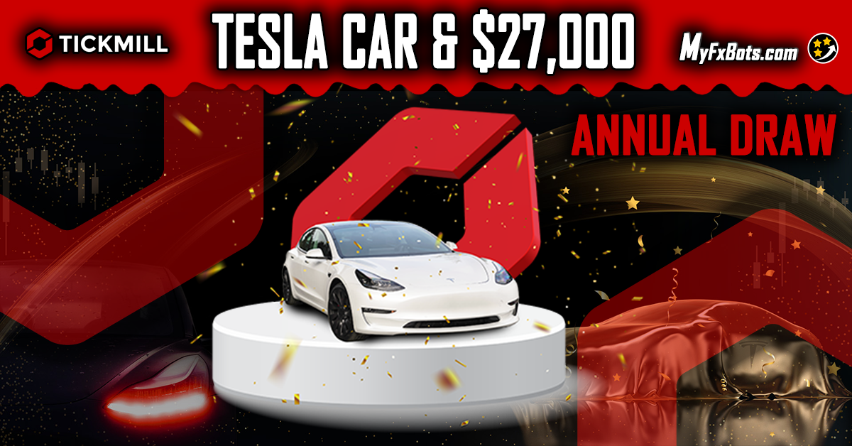 Tickmill Annual Mena Tesla and 27,000 USD Raffle 2023